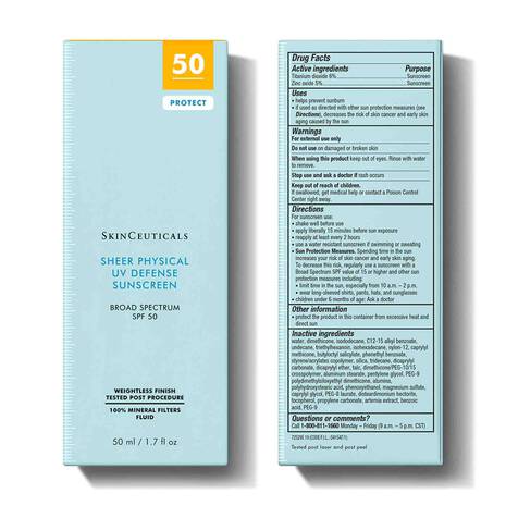 SkinCeuticals - Sheer Physical UV Defense SPF 50