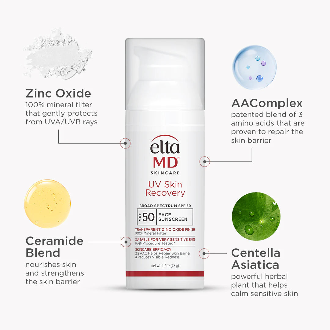UV Skin Recovery Broad Spectrum SPF 50 Face Sunscreen