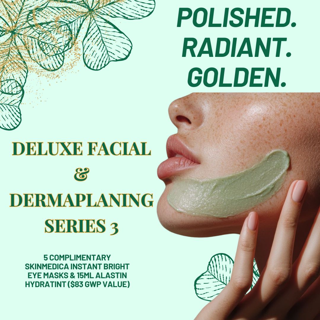 Delux Facial with Dermaplaning Series of 3